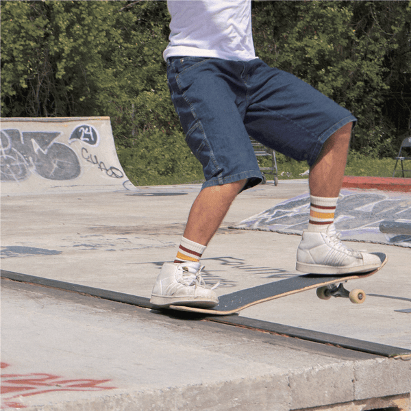 SOCCO Naturals | Cardinal and Brass Striped