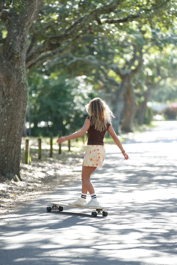 Shorty's Black Striped Tube Sock | Natural