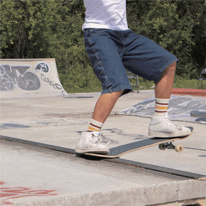 SOCCO Naturals | Cardinal and Brass Striped