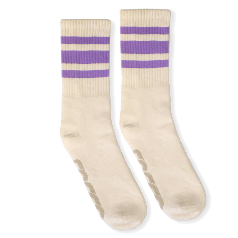 SOCCO Naturals Lilac Striped Socks