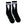 Mike Vallely Signature Sock in Black with white lightning bolts and two stripes.