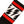 Mike Vallely Signature Socks in Black with red stripes and lightning bolts.