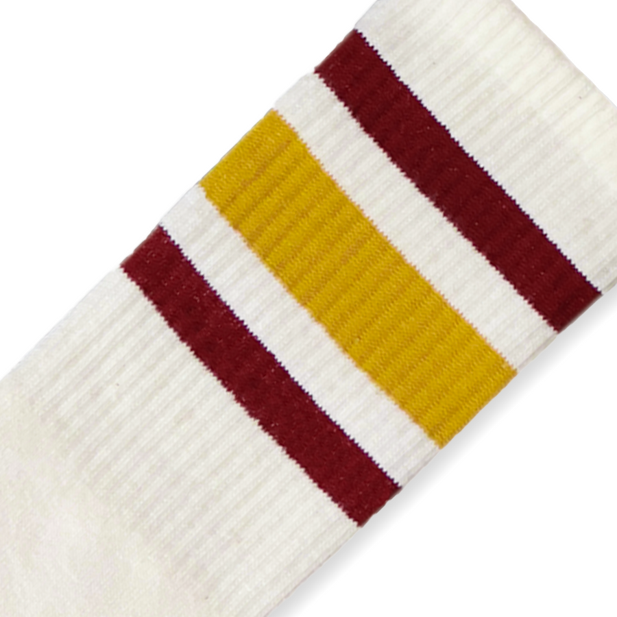 SOCCO Naturals | Cardinal and Brass Striped