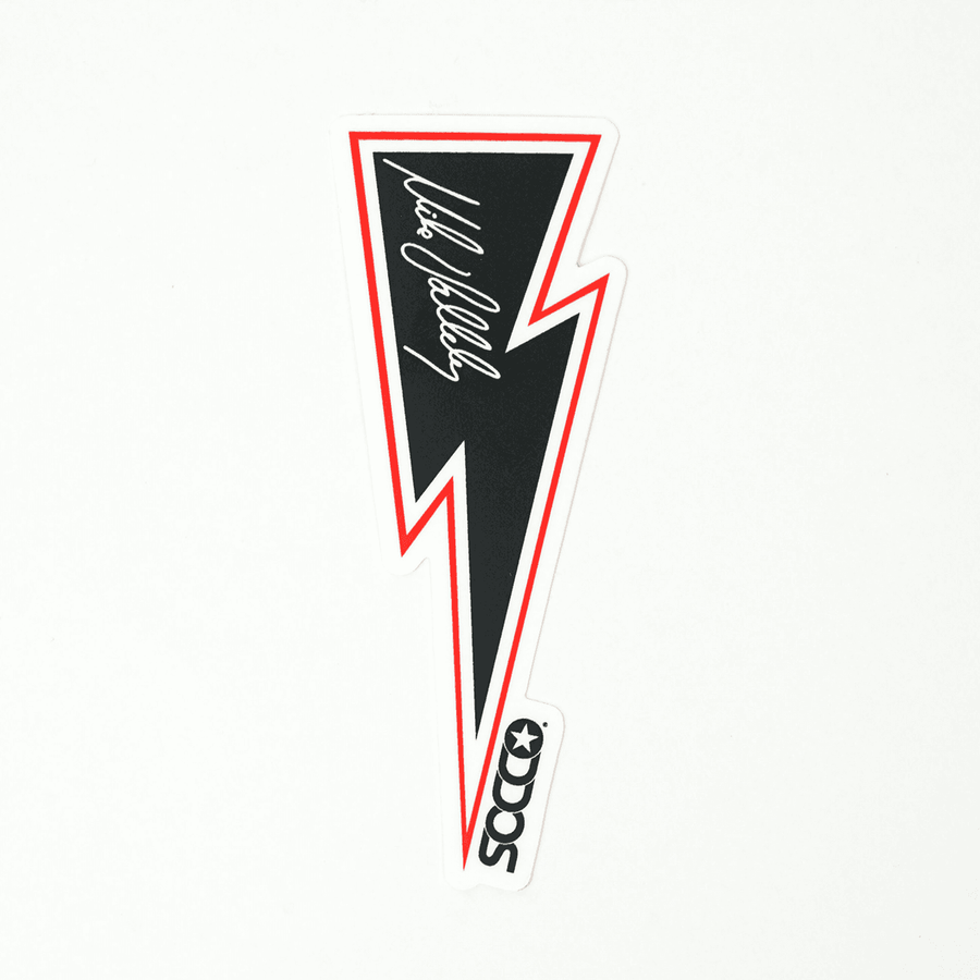 SOCCO x Mike Vallely Lightning Bolt Socks | White