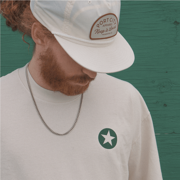 SOCCO Era Collection | Cream with Dark Green | Retro Modern Tee