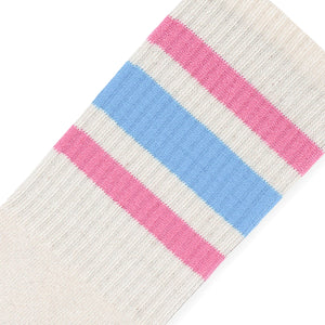 SOCCO Naturals - Cotton Candy Striped Socks