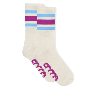 SOCCO Naturals - Berry & Light Blue Striped