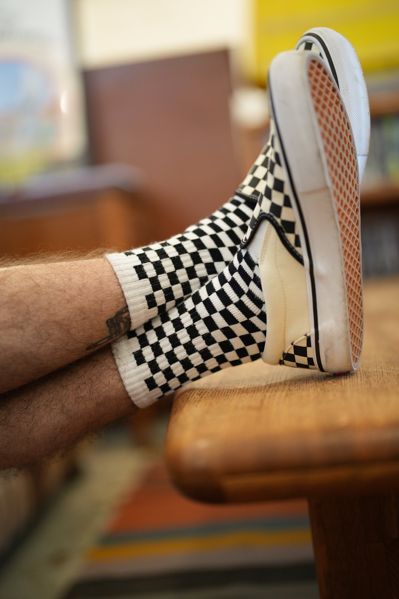 SOCCO Shorty's - Checkered - Black & White