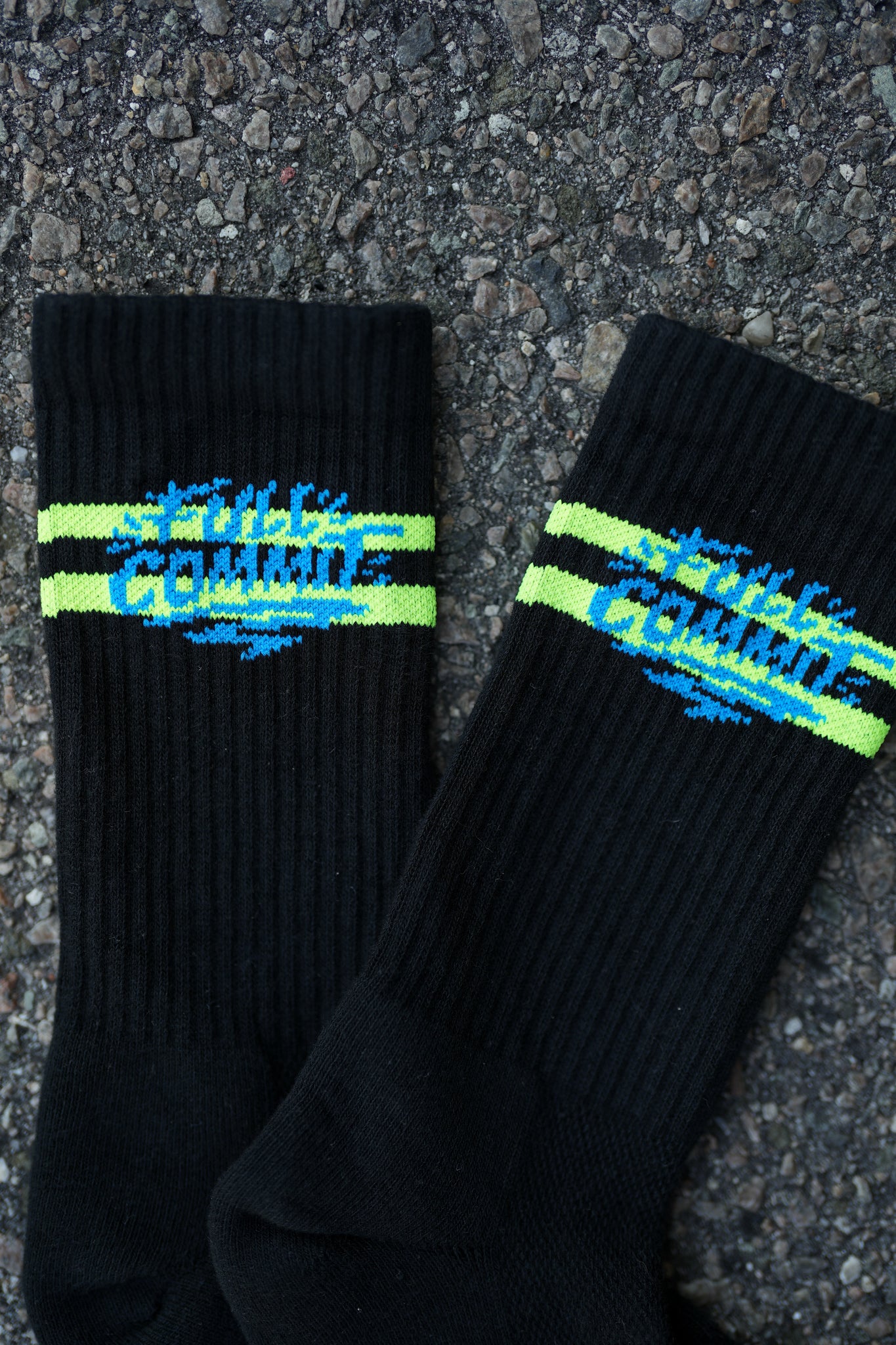 SOCCO x Ethan Campos - Full Commit Performance Skate Crew Socks - Black
