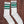 SOCCO Naturals - Green Shades Striped Tube Sock