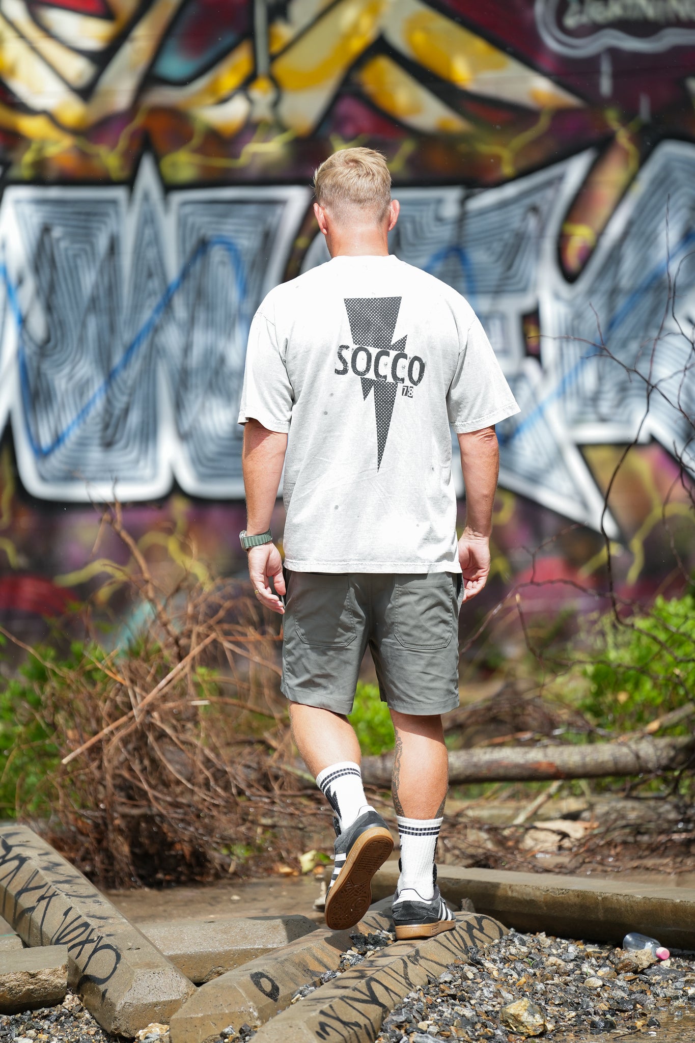 Mike V Lightning Bolt Tee | Grey