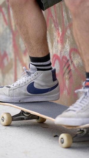 Retro Stripe Ankel Tube Sock