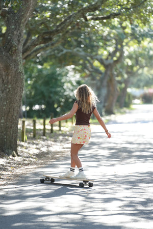 Shorty's Black Striped Tube Sock | Natural