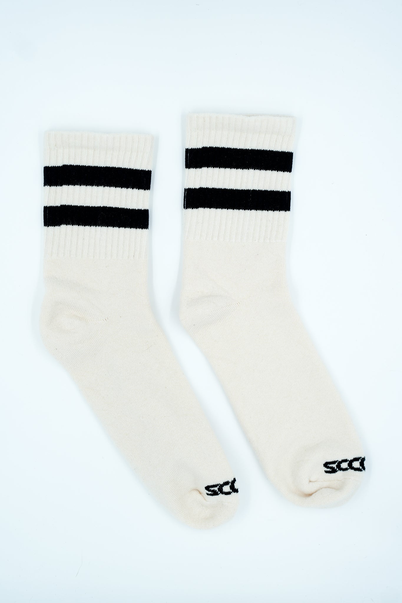 Shorty's Black Striped Tube Sock | Natural