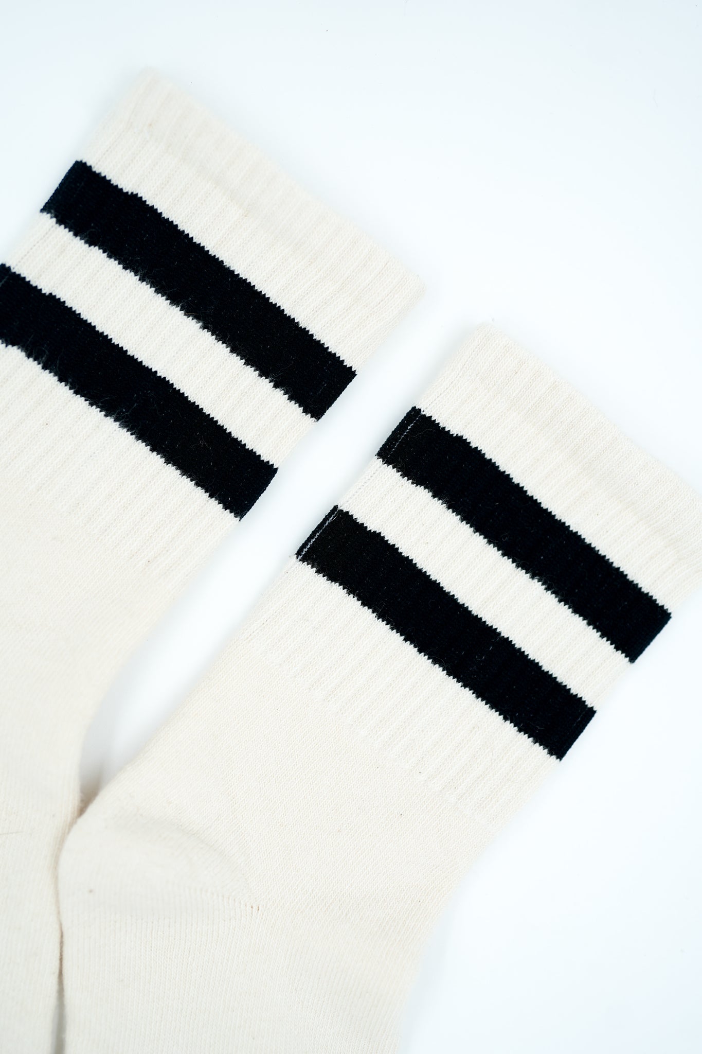 Shorty's Black Striped Tube Sock | Natural