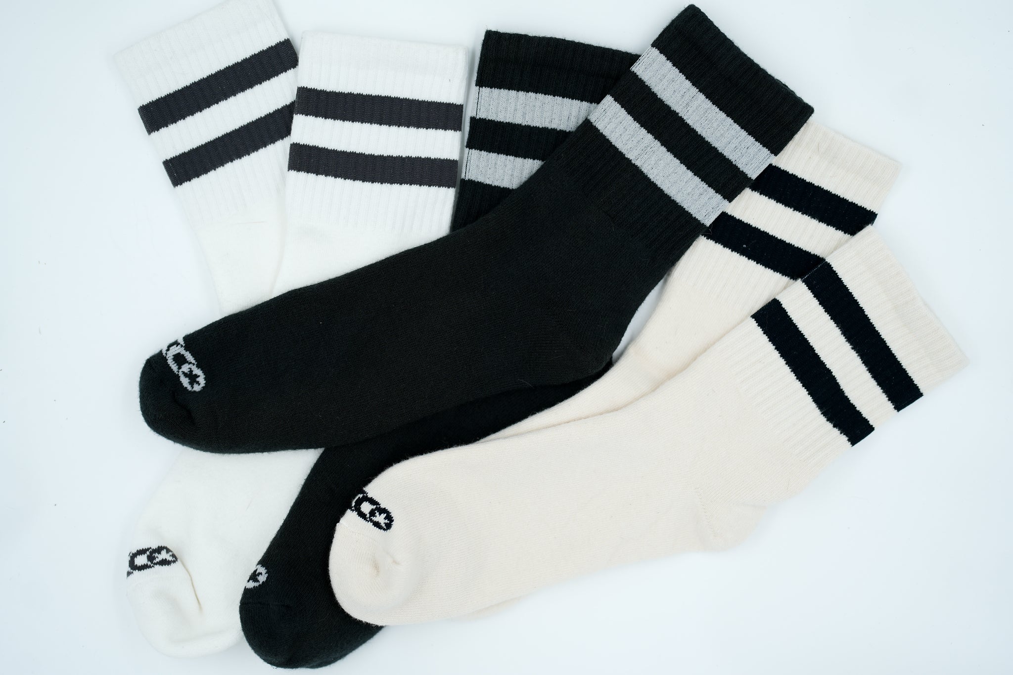 SOCCO Shorty's 3 Pack Bundle - Neutrals