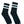 Shorty's White Striped Tube Sock | Black
