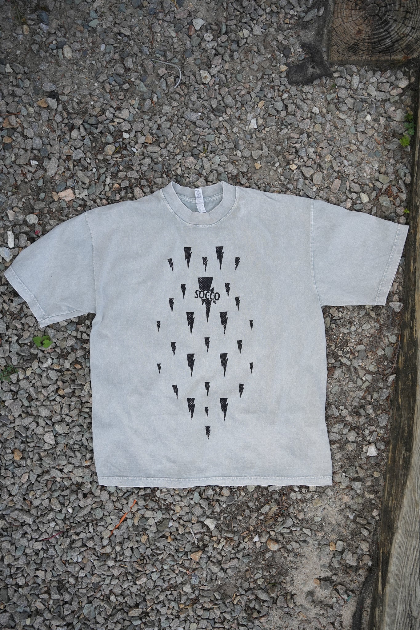 Mike V Lightning Bolt Tee | Grey