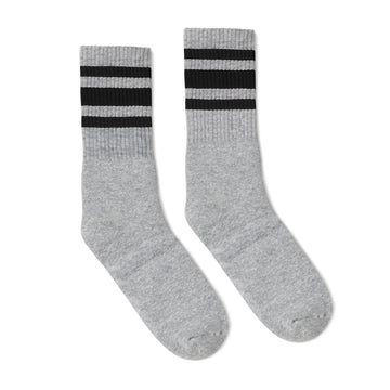 Iron Rebel Stripe Crew socks (White)
