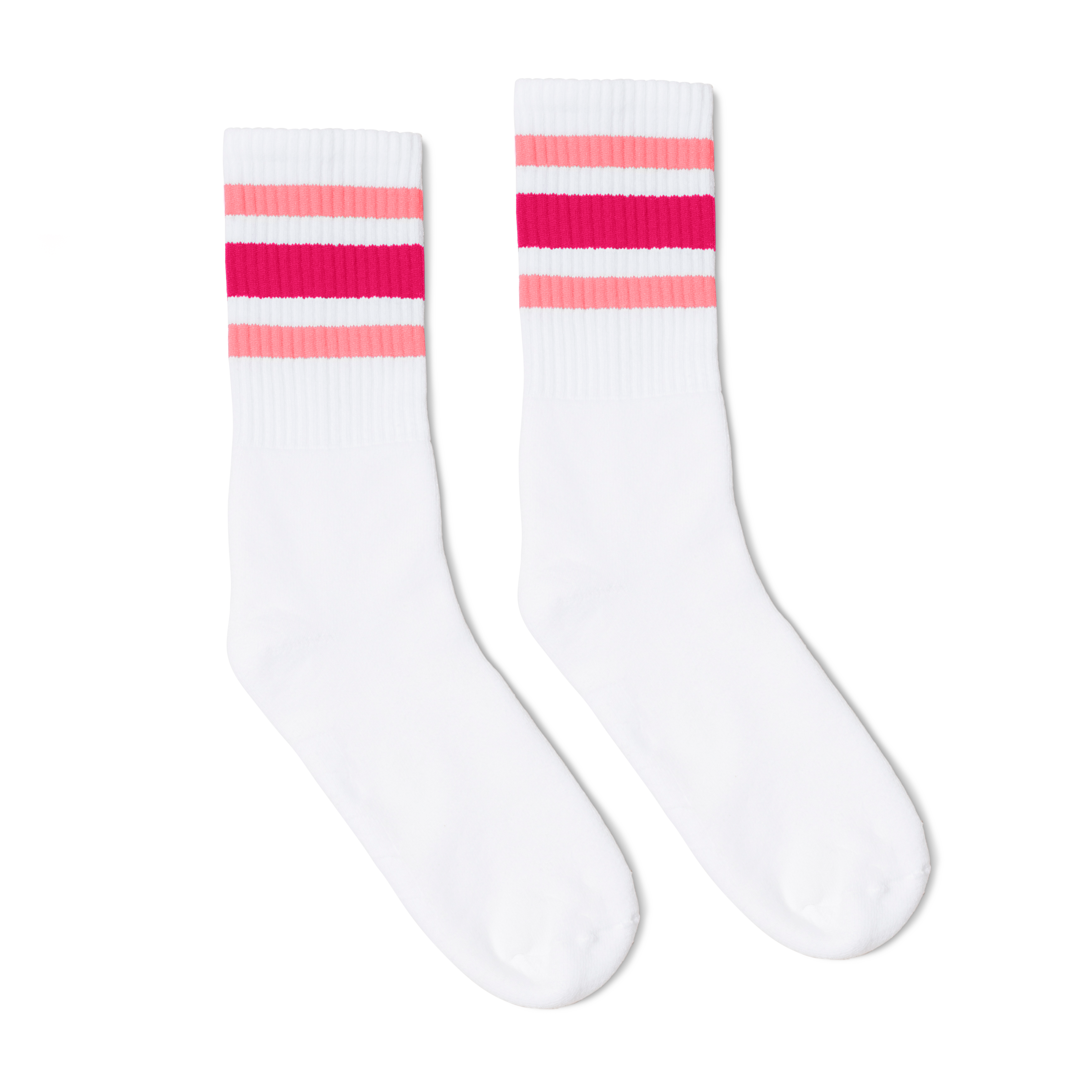 Pink shades three stripe SOCCO socks.