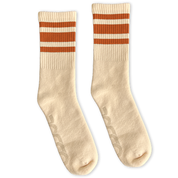 SOCCO Naturals Rust Striped Socks