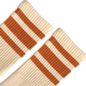 SOCCO Naturals Rust Striped Socks