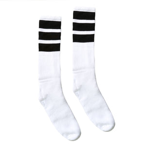 True Knee High Bold Stripes White | Black