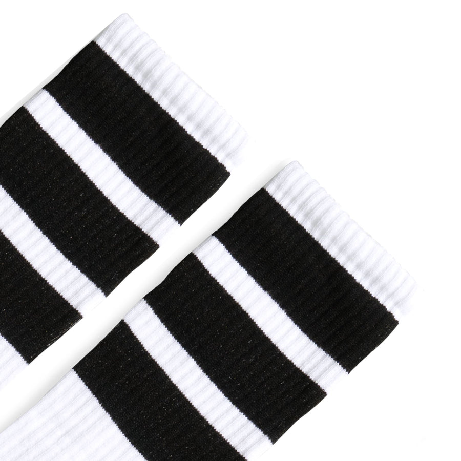 True Knee High Bold Stripes White | Black